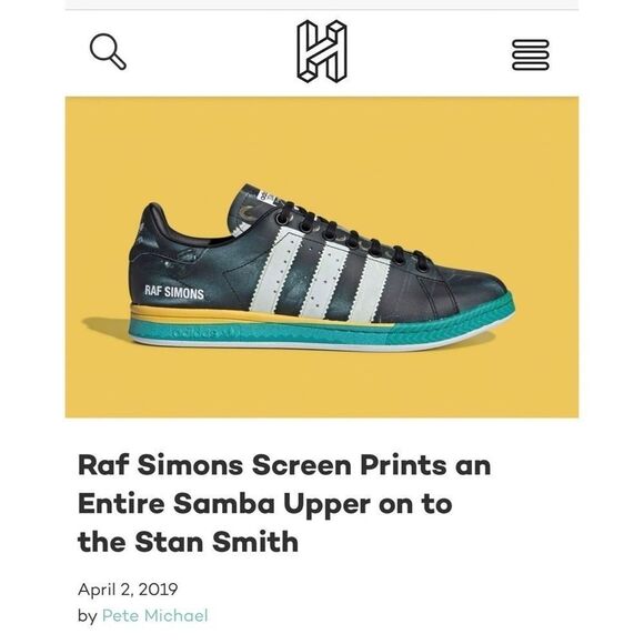 RAF SIMONS Adidas Samba Stan Smith Mashup Collab Black Sneaker SZ M 7 / EU 40 - Picture 6 of 16